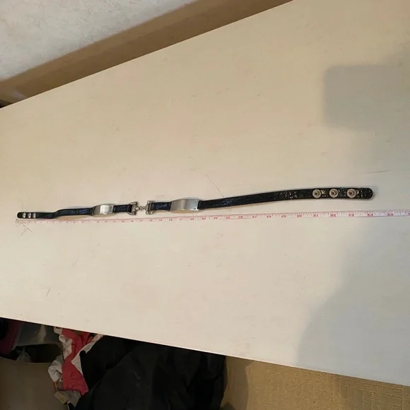 Streets Ahead Horsebit Croc Leather Belt - Picture 15 of 16